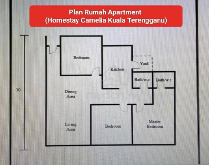 Homestay Budget Kuala Terengganu Tulipsia House Dış mekan fotoğraf